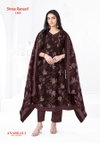 Zeenat Vol 5 By Shree Ganesh Cotton Printed Anarkali Style Kurti With Pant Dupatta Wholesale In Surat